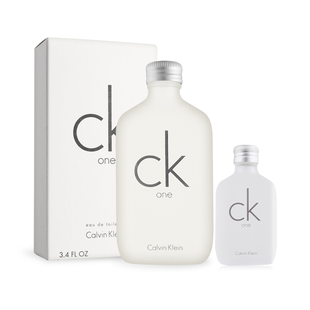 Calvin Klein CK ONE中性淡香水經典限定雙享組(100ml+15ml隨行瓶)-國際航空版