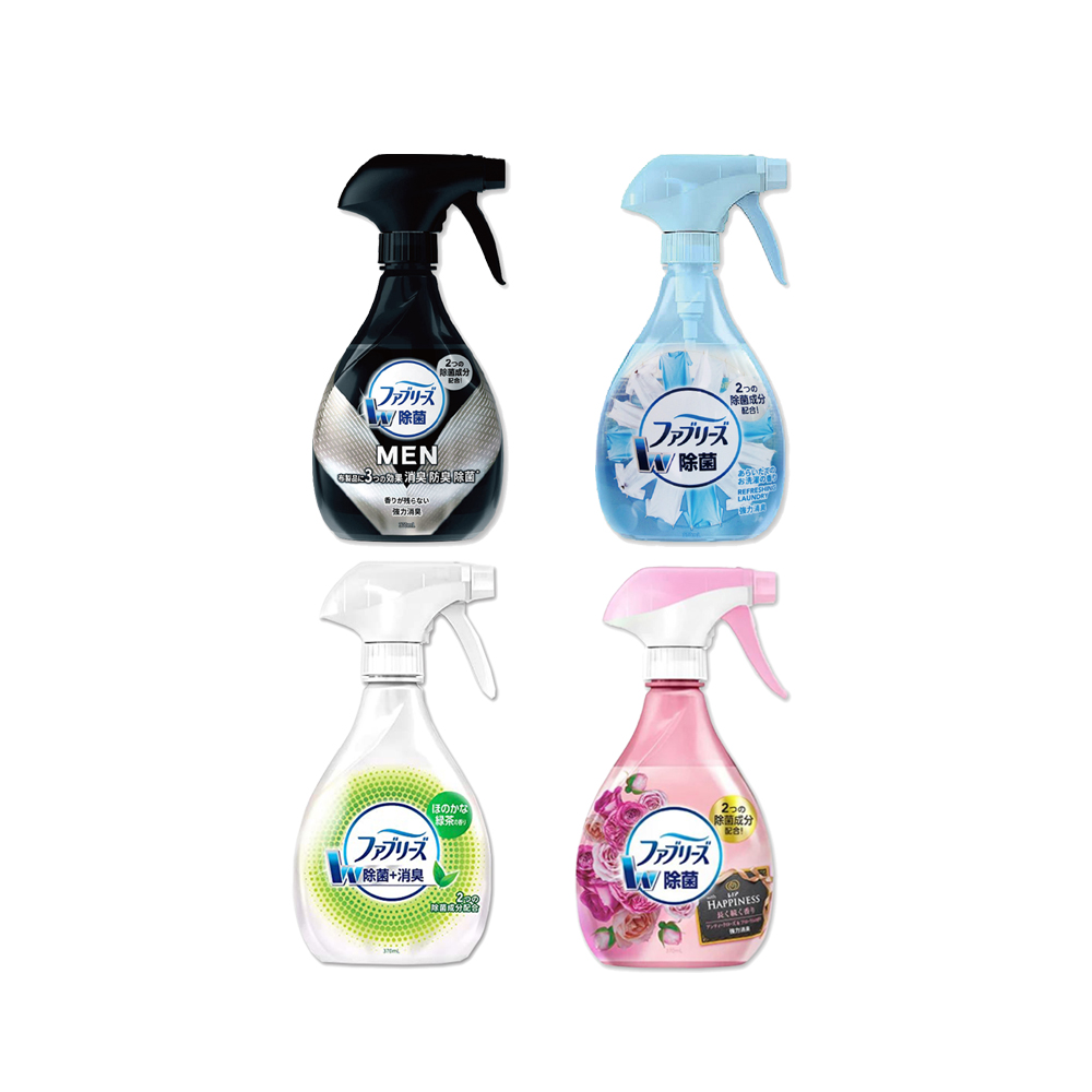 Febreze 風倍清 (2瓶超值組)日本3D浸透運動織物強力消臭噴霧370ml/瓶(地毯,寢具,安全帽內襯,鞋子,床墊,窗簾芳香清潔)
