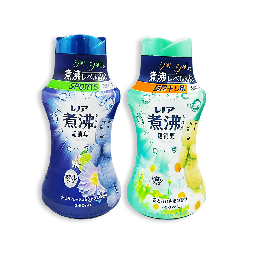 P&G 寶僑 日本Lenor蘭諾-煮沸般香氛顆粒香香豆260ml/瓶(超消臭汗味衣物除臭芳香柔軟精)