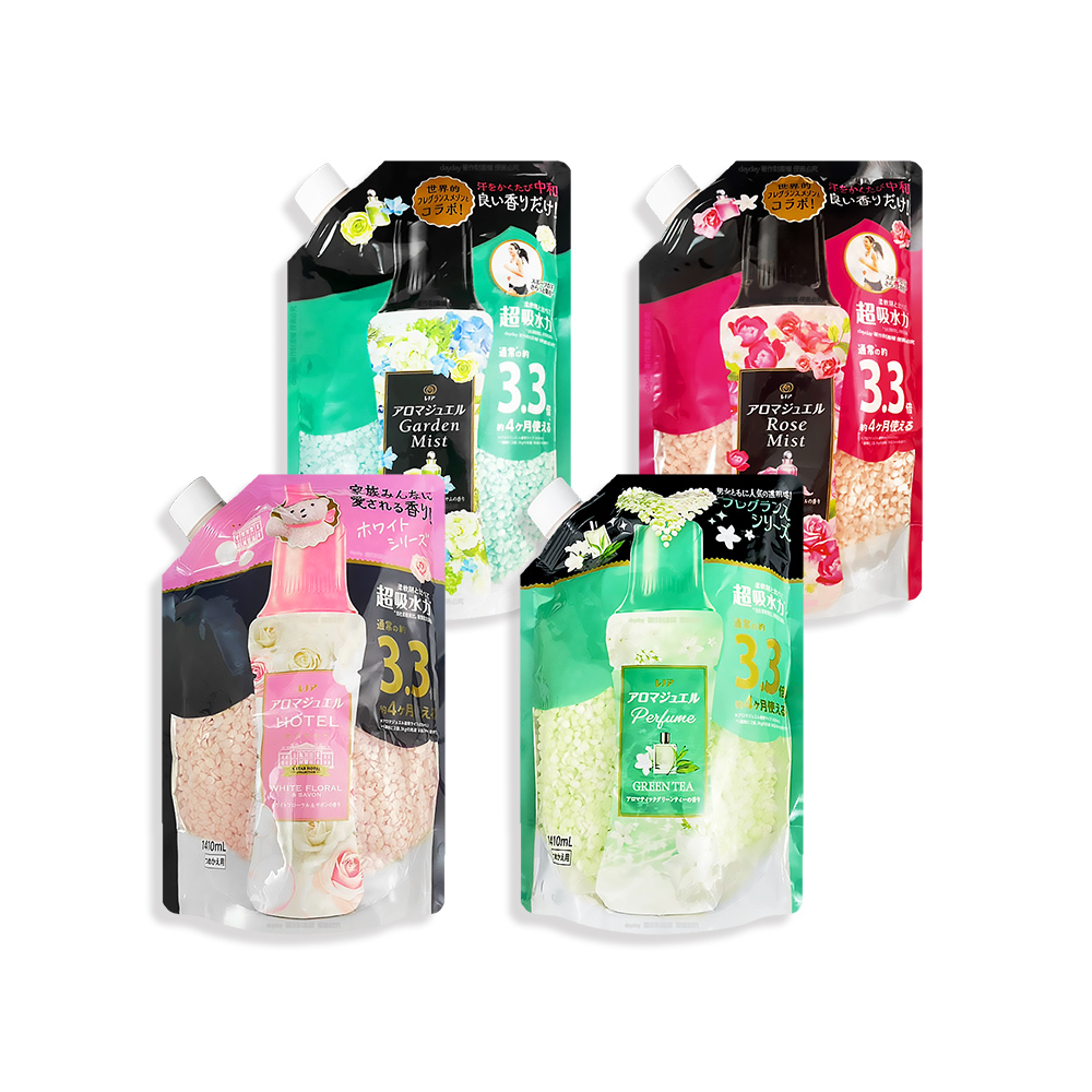 P&G 寶僑 (2袋超值組)日本Lenor芳香寶石系列香水顆粒香氛豆補充包1410ml/袋(長效留香約12週超吸水力香香豆)