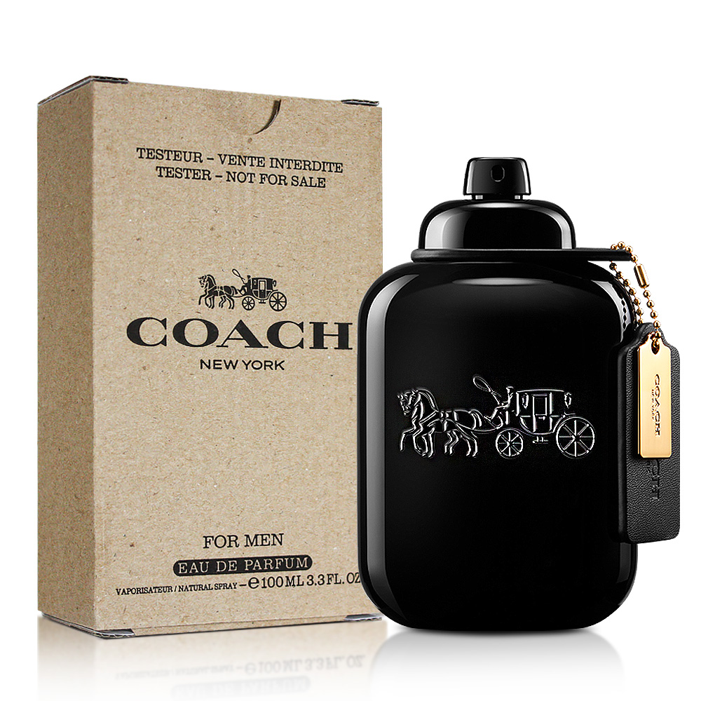 COACH 蔻馳 時尚曜黑男性淡香精-Tester(100ml)