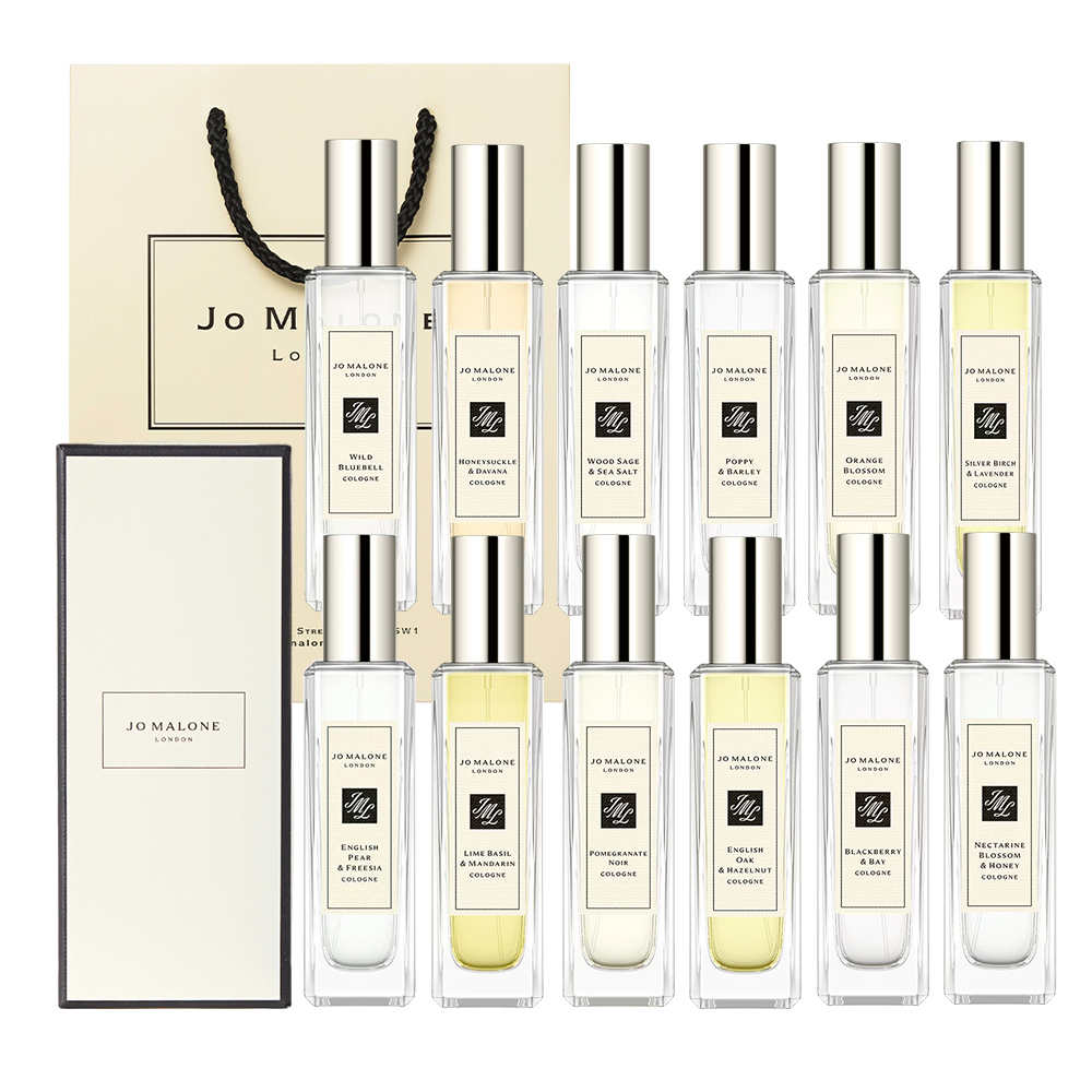 Jo Malone 香水 30ml 任選 (英國梨與小蒼蘭/鼠尾草與海鹽/英國橡樹與榛果/藍風鈴/罌粟花與大麥/白樺木與薰衣草)
