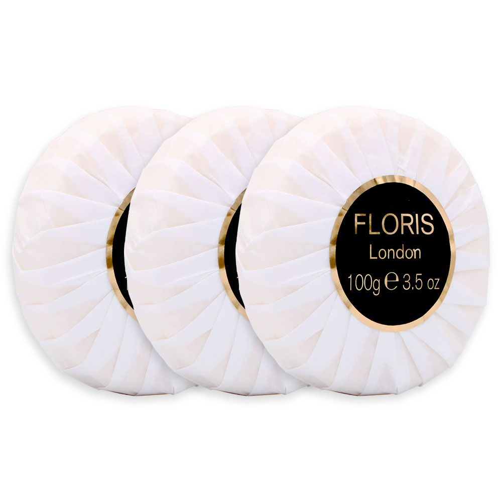 Floris London 奢華沐浴皂 100g X3入組-FLA37-FL9508