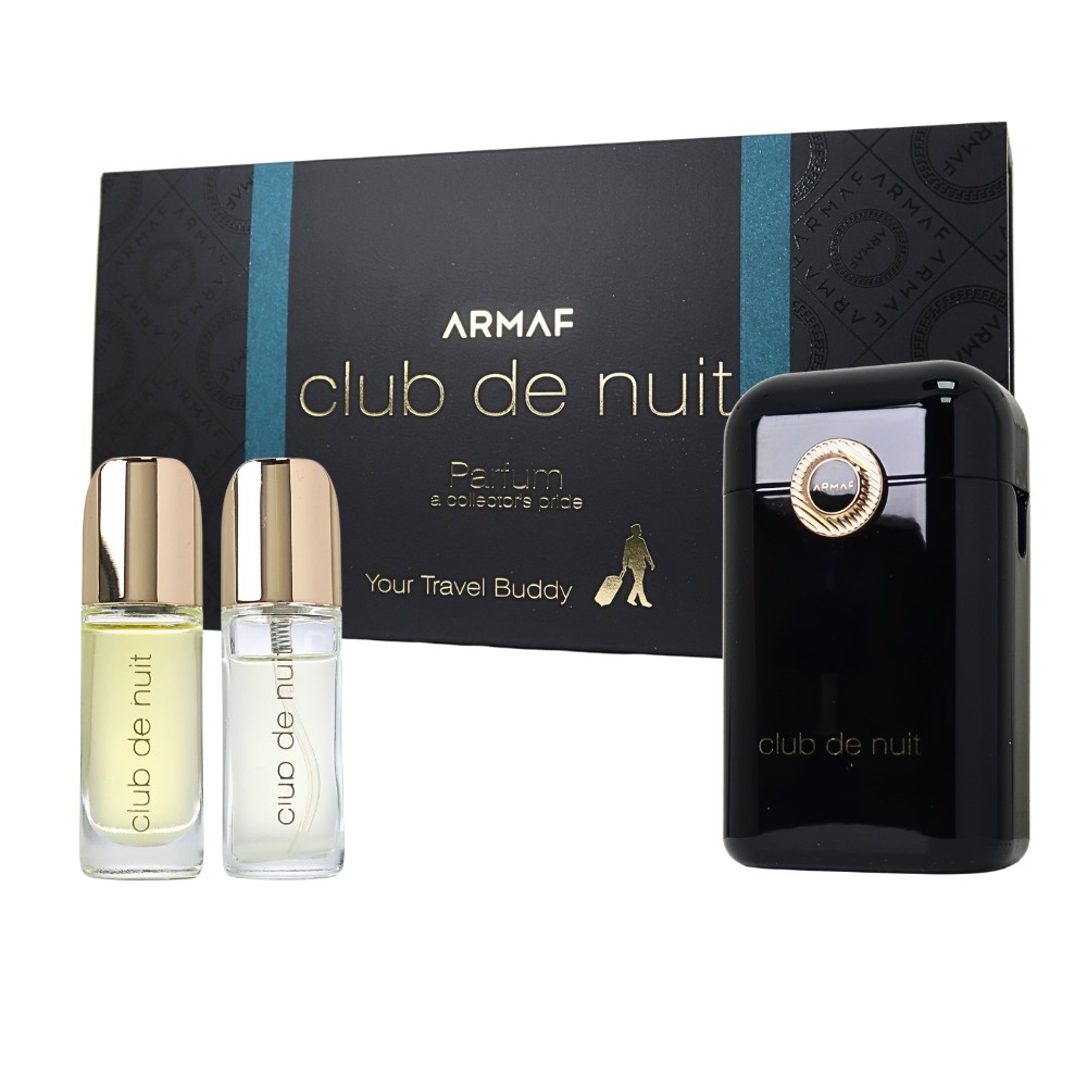 ARMAF Club De Nuit Man 狂歡俱樂男旅行二入組 (香精12ml + 香氛滾珠油 12ml) 附收納磁性硬盒