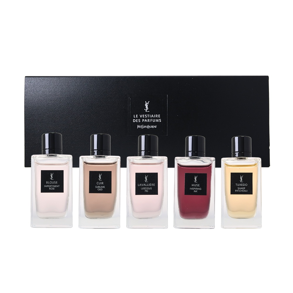 YSL 聖羅蘭 時尚訂製香水精巧香氛5入組禮盒 (5款精巧版7.5ML)