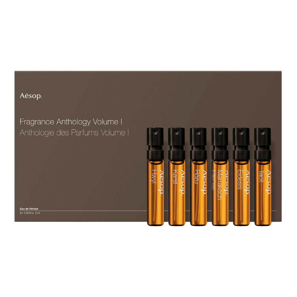 AESOP 香水匯集:第一章 2mlx6 小香禮盒(悟/熾/艾底希思/喀斯特/馥/馬拉喀什馥郁)★香水禮盒/禮物/送禮推薦