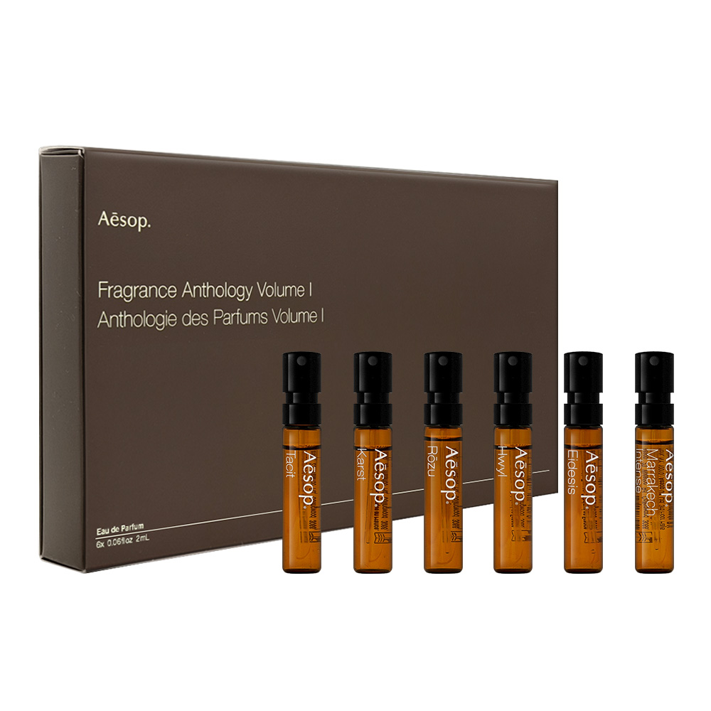 AESOP 《香水匯集:第一章》 2ml*6★(悟/熾/艾底希思/喀斯特/馥/馬拉喀什馥郁)送禮首選/送禮/交換禮物/禮盒/