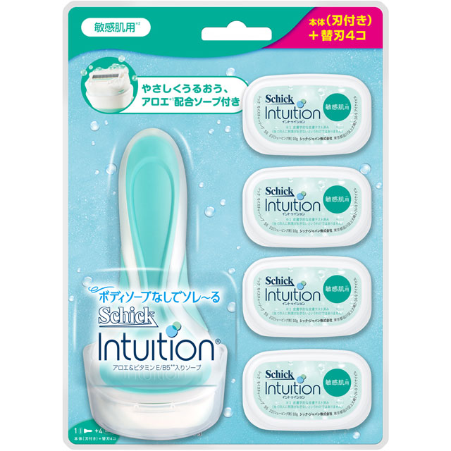 Schick 舒適 舒芙 仕女除毛刀把 敏感肌用 1刀把+5刀片