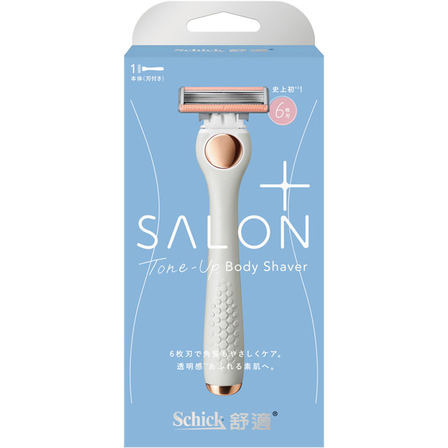 舒綺 極Salon Plus去角質亮膚仕女除毛刀 敏感肌用 刀把1入+刀片1入
