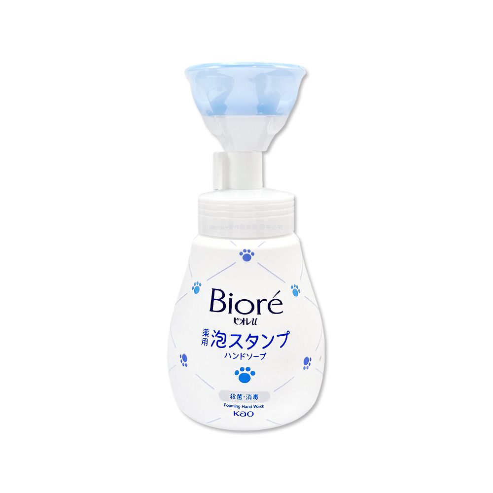 KAO 花王 日本Biore蜜妮趣味貓掌形狀泡沫洗手乳240ml/手壓瓶(綿密泡泡溫和潔淨洗手慕斯,手部護理香氛清潔露)