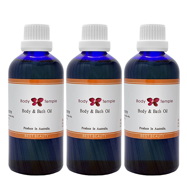 Body Temple 身體殿堂 頂級纖體按摩&泡澡芳療精油100mlx3