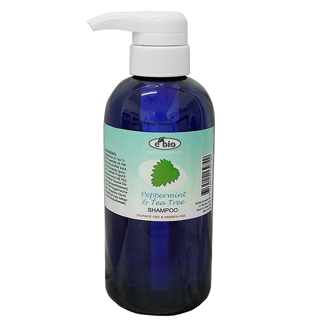 e'bio 伊比歐 薄荷&茶樹精油洗髮精500ml (微涼-油性及頭皮屑適用)