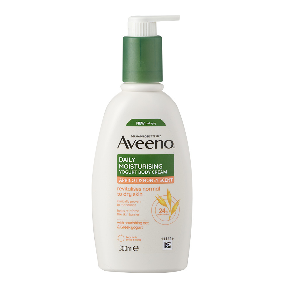 Aveeno 艾惟諾 蜂蜜杏桃優格保濕乳300ml 公司貨