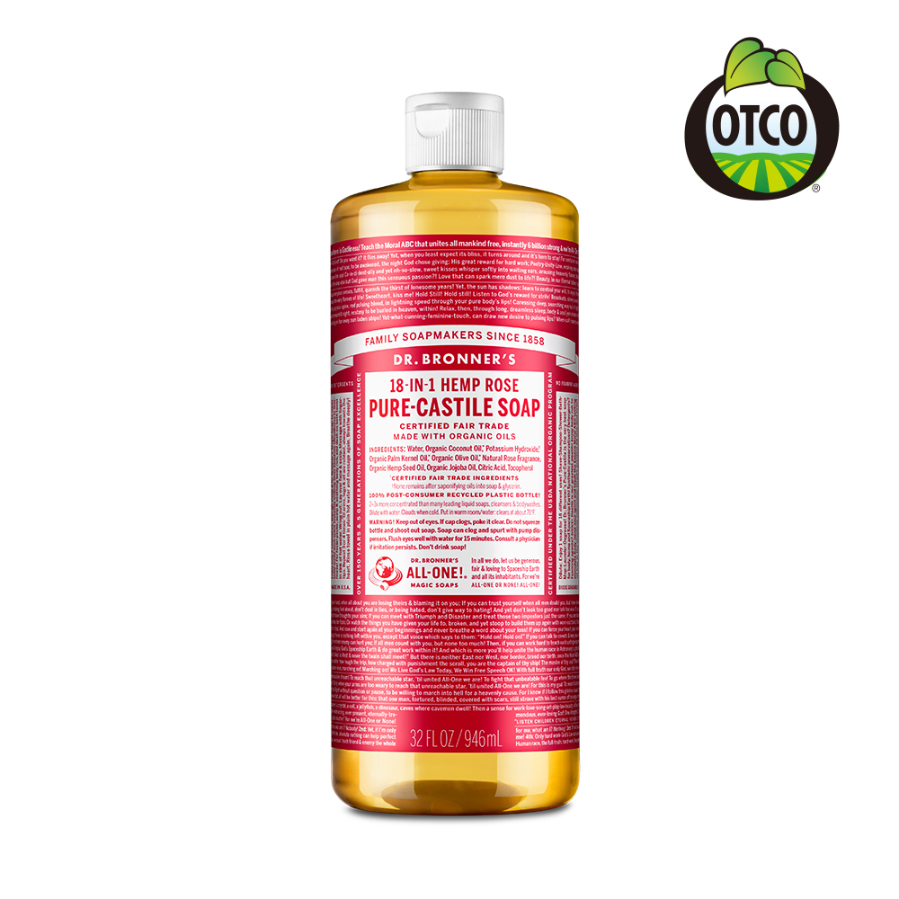 Dr.Bronners 布朗博士 玫瑰潔膚露 946ml/32oz