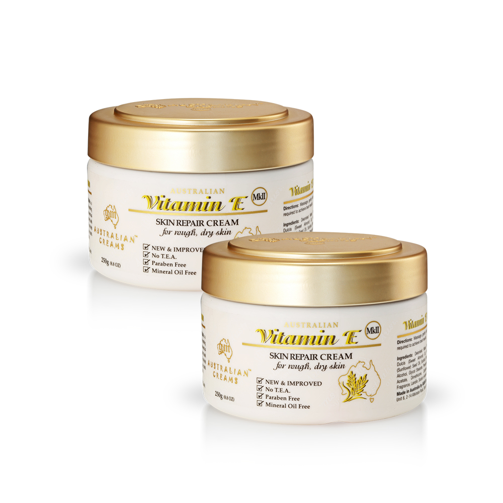 G&M 【澳洲 】MKII金蓋維他命E皮膚滋養霜 2入組 250g/罐