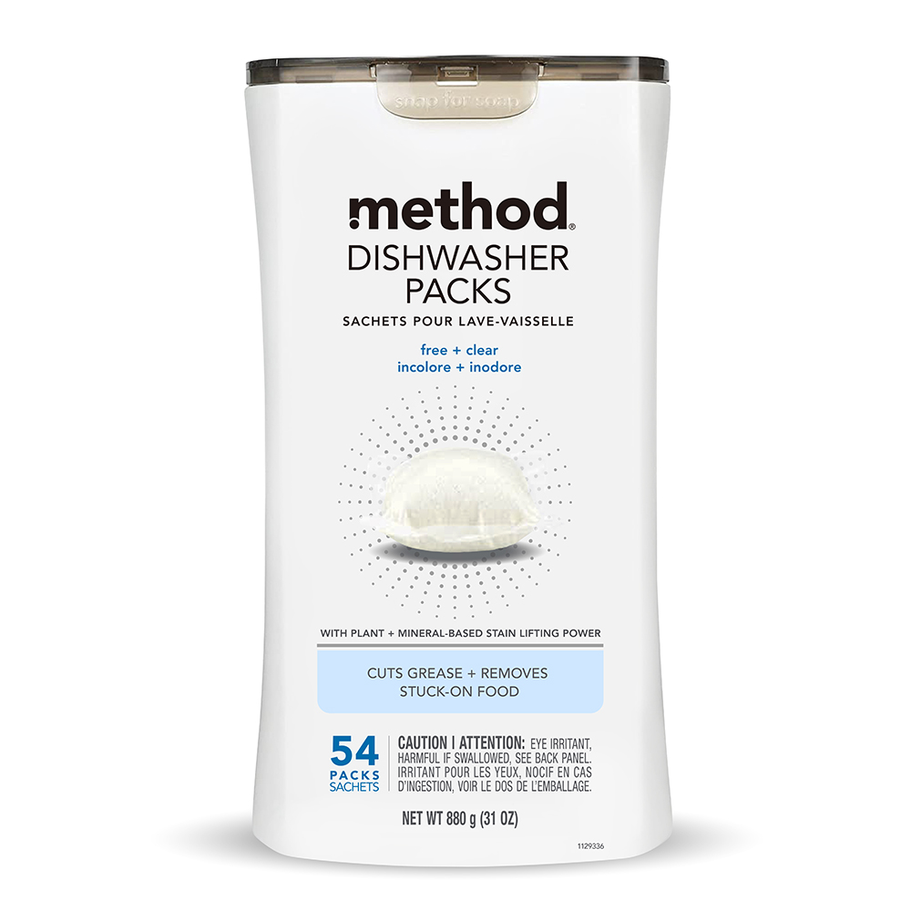 Method 美則 潔淨三效聰明洗碗球-無香料54顆 洗碗機專用 洗碗粉 洗碗碇