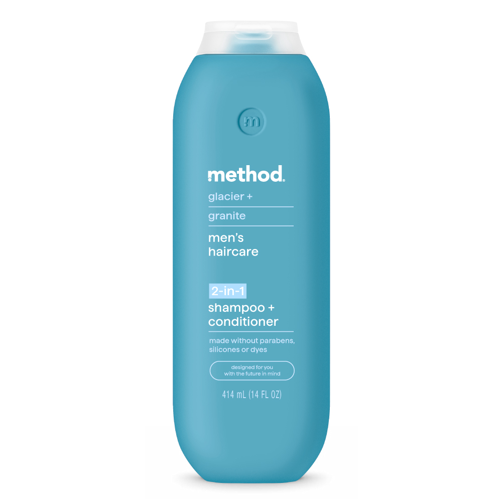 Method 美則 男仕洗護髮露-極地冰川414ml 頭皮清爽 髮質豐盈 去頭皮味洗髮精 陽光型男洗髮露