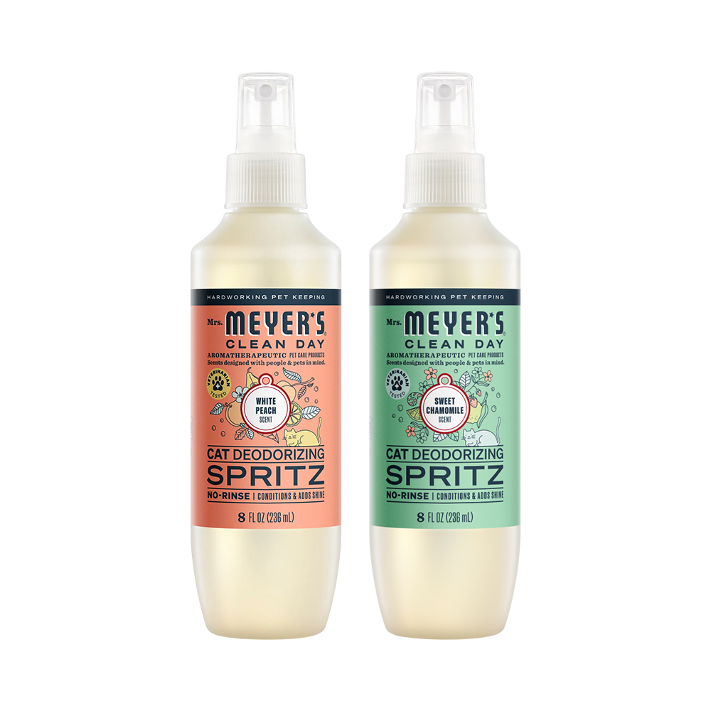 mrs.meyers 梅耶夫人 貓咪除臭護毛噴霧 236ml (除臭 異味 清新 滋潤皮毛 提升光澤)