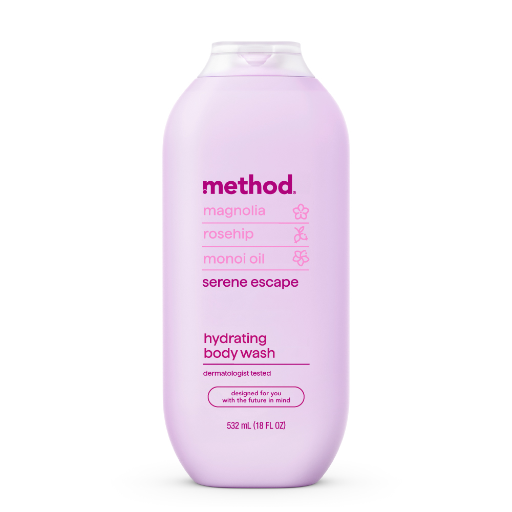 Method 美則 感官沐浴乳-純靜花語532ml 木蘭花 玫瑰果 薔薇果 熱帶花園 洗澡(其他規格)