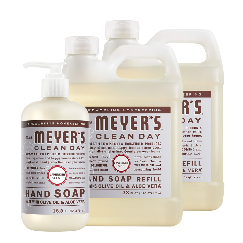 mrs.meyers 梅耶夫人 薰衣草香氛洗手乳x1+補充瓶x2 (紫語 安然 舒夢 薰風 恬靜)