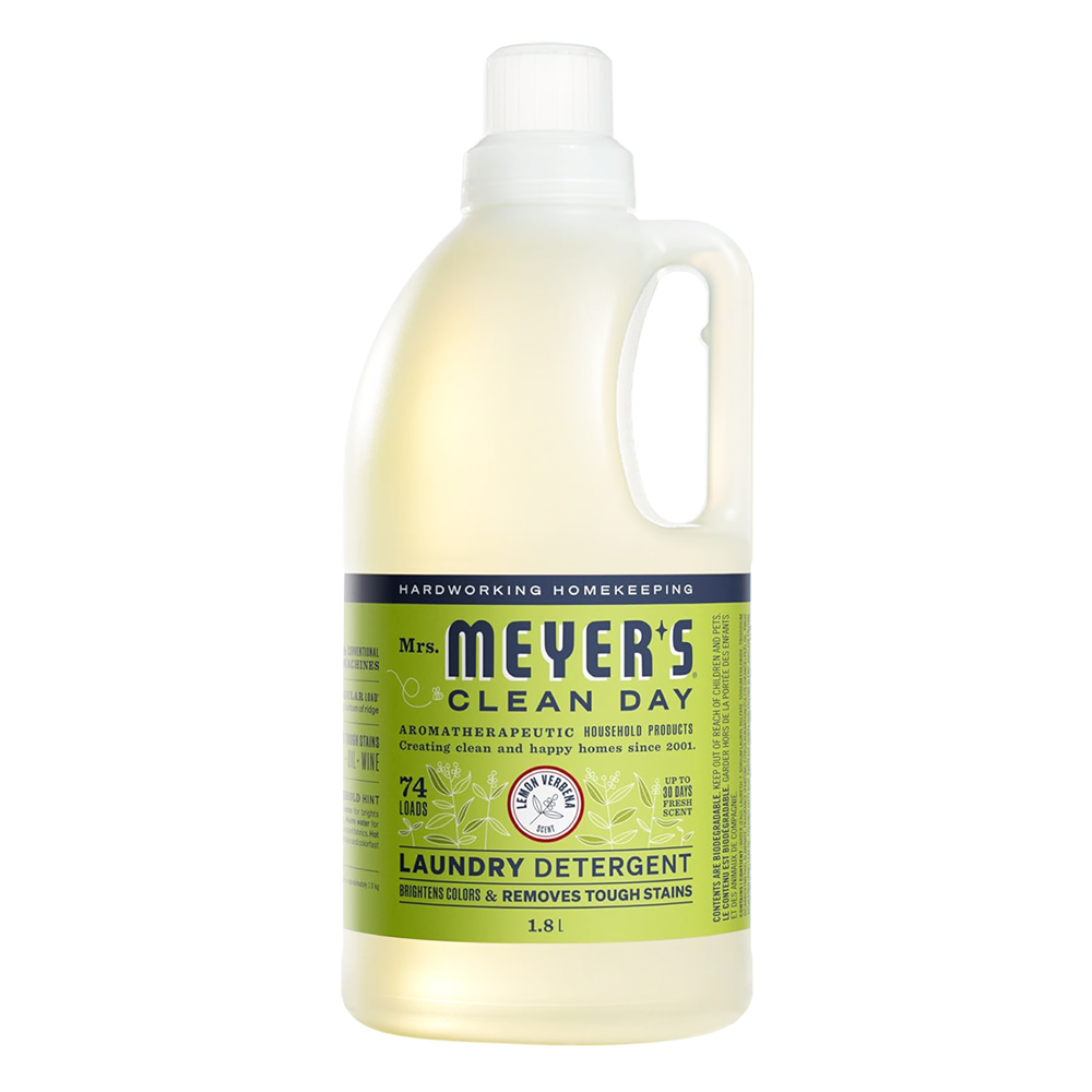 mrs.meyers 梅耶夫人 檸檬馬鞭草香氛濃縮洗衣精 1800ml (抗污 去漬酵素 溫和潔淨 增豔亮澤)