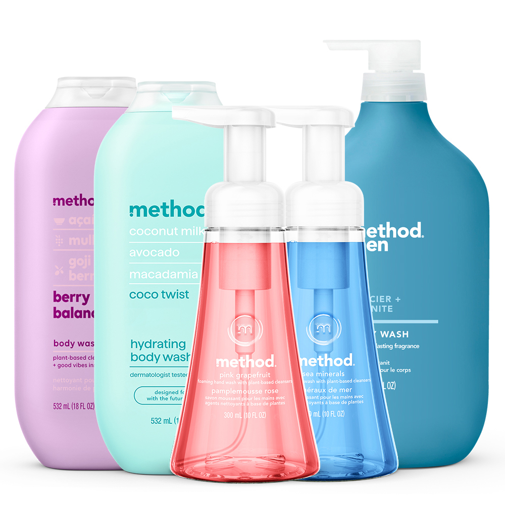 Method 美則 嗨!營業中 精彩5件組(沐浴洗澡 泡沫洗手)