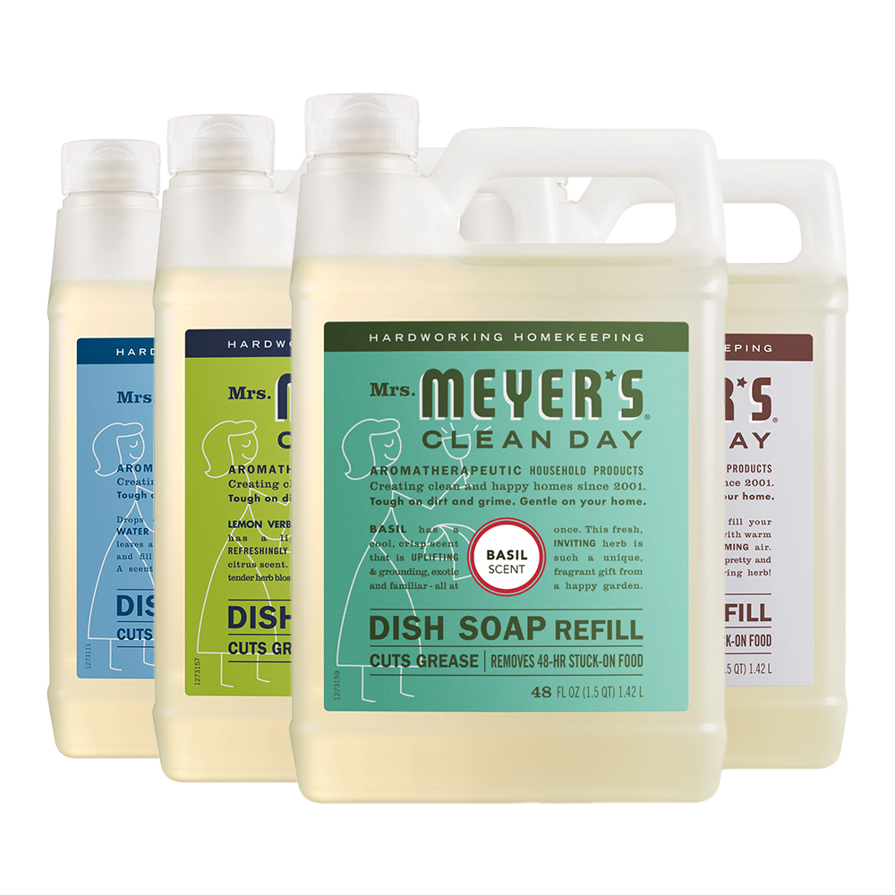 mrs.meyers 梅耶夫人 香氛洗碗精補充瓶系列1420ml 薰衣草/草本/檸檬馬鞭草/雨露（其他規格）