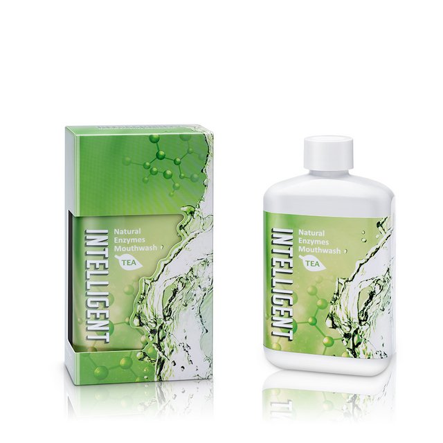 因特力淨 酵素潄口水-(清新茶香) 300c.c*5瓶-贈愛草學 洋甘菊燕麥蜂蜜皂*1(市價220元)