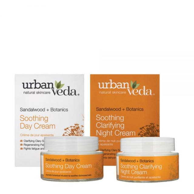 Urban Veda 城市吠陀 【城市吠陀urban veda】檀香舒敏臉部保養兩件組(保濕日霜、修復晚霜)