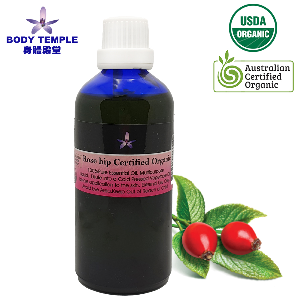 Body Temple 身體殿堂 100%有 機玫瑰果油(Rose hip) 100ml