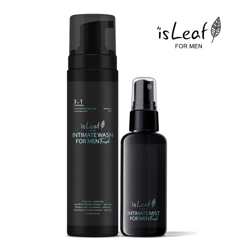 isLeaf 【2入超值組】男性私密激淨慕絲200ml + 私密噴霧60ml -湛藍海洋