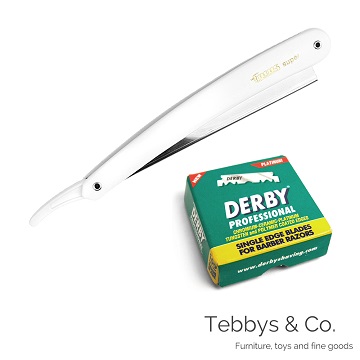 義大利 Focus 剃刀 白 + Derby單刃100片