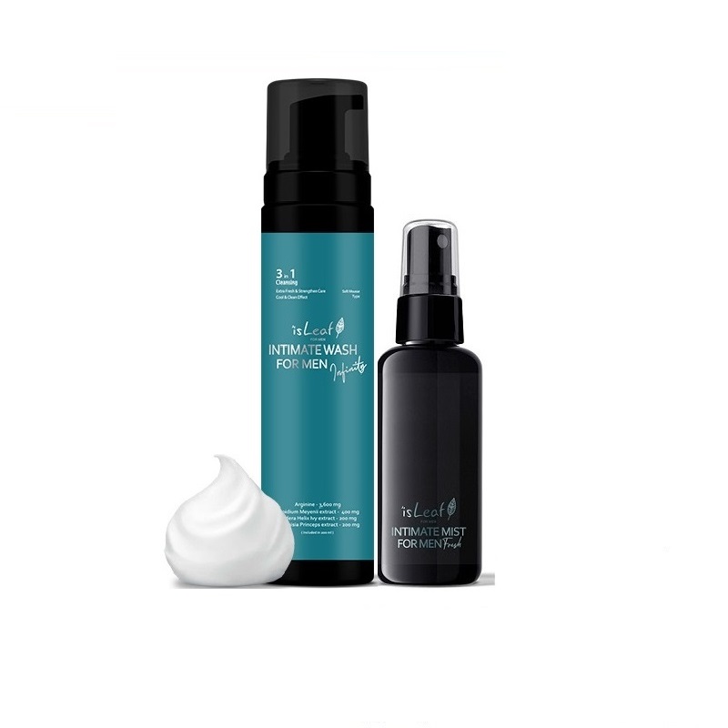 isLeaf ( 組合 ) 韓國 男性私密激淨慕絲200ml+私密醒肌噴霧60ml