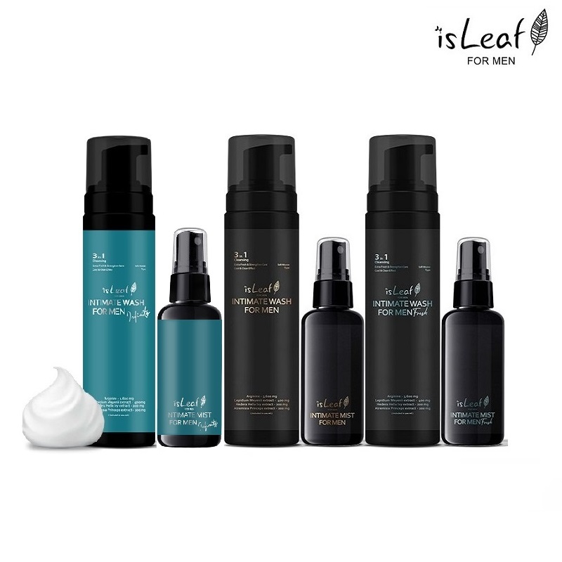 isLeaf ( 4入優惠組 ) 韓國  男性私密激淨慕絲 200ml*2+男性私密醒肌噴霧60ml*2