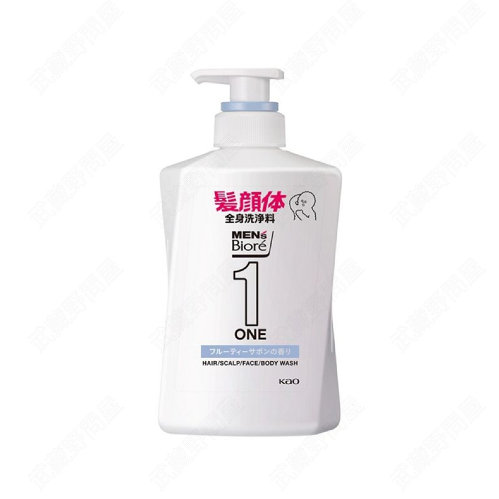KAO 花王 MEN'S Biore ONE 多功能全身潔淨露(皂香) 480ml