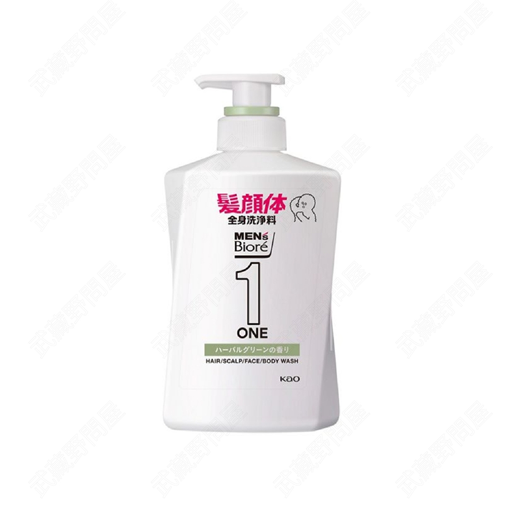 KAO 花王 MEN'S Biore ONE 多功能全身潔淨露(草本) 480ml