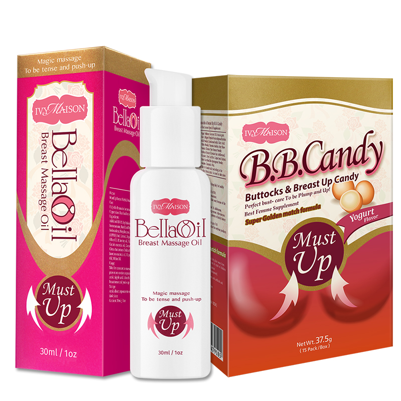 -Must up美胸強塑精油plus+全新雙效自信豐盈糖