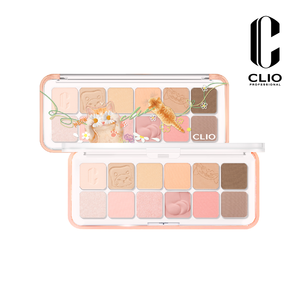 CLIO 珂莉奧 玩色百搭空氣眼影盤 23寶貝萌貓(0.6gX12/盤)