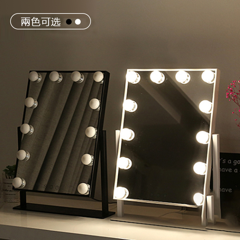 【匠俱】 110V LED化妝鏡 家用美妝鏡 學生宿舍鏡 台式化妝鏡 三色燈鏡 商用燈鏡