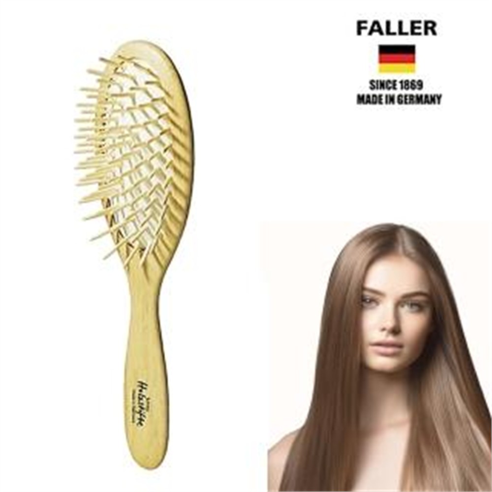 FALLER 芙樂 德國製FSC大尺寸細緻櫸木氣墊好按摩木齒梳(氣墊梳/梳頭按摩美容//女王節)