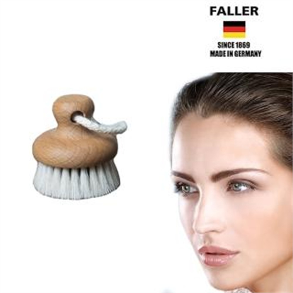 FALLER 芙樂 德國製天然馬毛深層臉部按摩乾刷(乾刷/沐浴按摩美容潔顏/女王節)