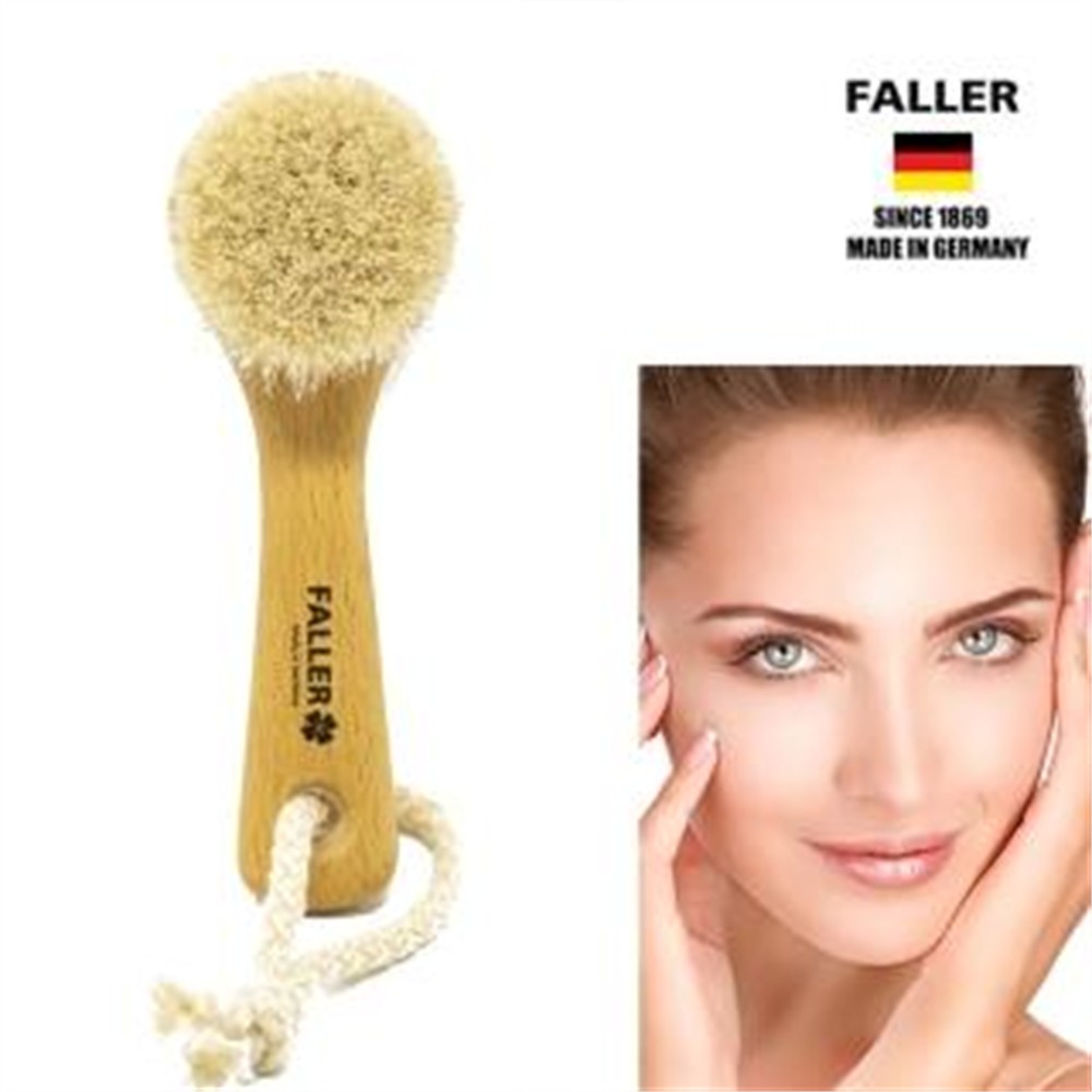 FALLER 芙樂 德國製山羊毛溫和毛孔深層潔顏刷面膜刷洗面刷(厚刷/沐浴按摩美容潔顏/女王節)