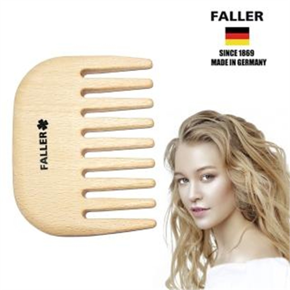 FALLER 芙樂 德國製掌上型寬木齒梳特捲髮也可用FSC優質木材(扁梳/梳頭造型美容/女王節)