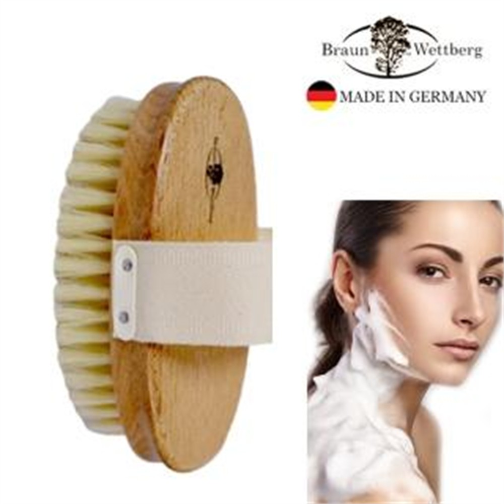 BRAUN WETTBURG 珀薇 【BRAUN WETTBURG 珀薇】德國製白豚鬃沐浴清潔刷(厚刷/沐浴按摩美容潔顏/女王節)