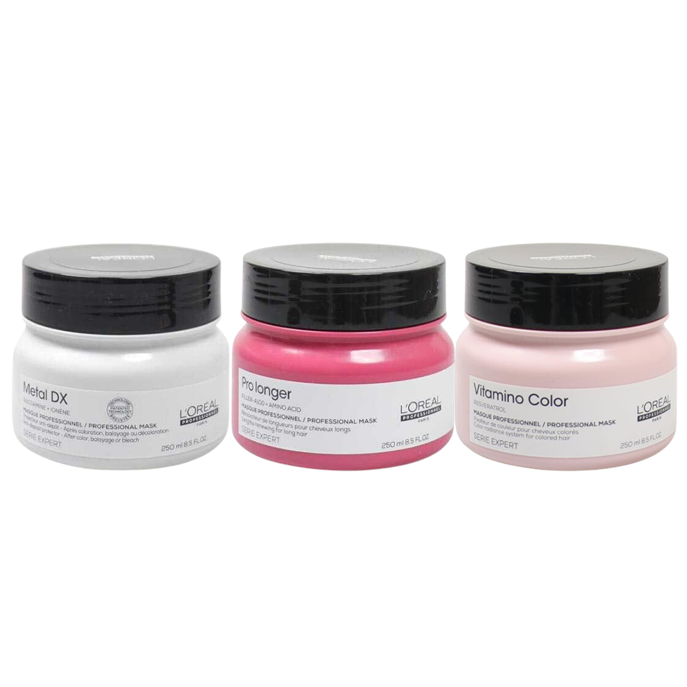 LOREAL PRO 巴黎萊雅 絲漾博 飽和護色髮膜 甦活髮韌髮膜 吸金喚彩髮膜 250ml 護髮膜 髮膜(任選1入)