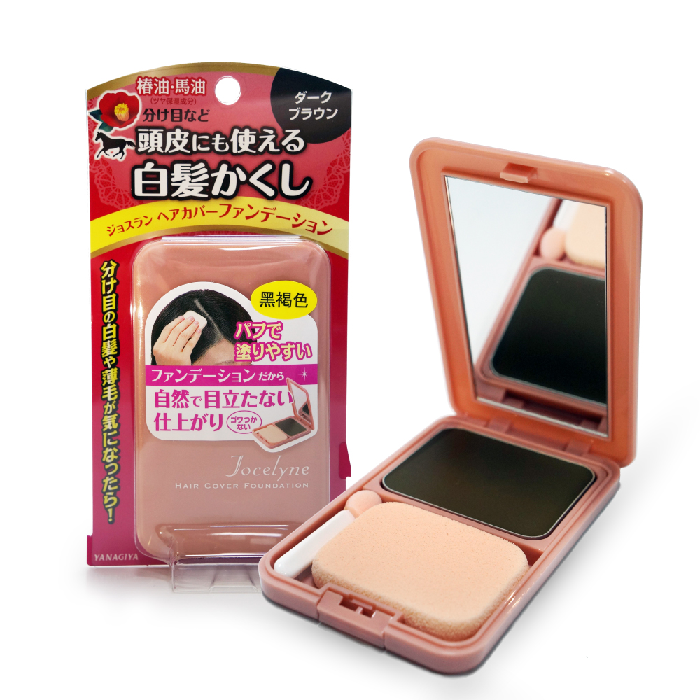日本柳屋雅娜蒂白髮遮瑕粉餅 黑褐色 13g Pchome 24h購物