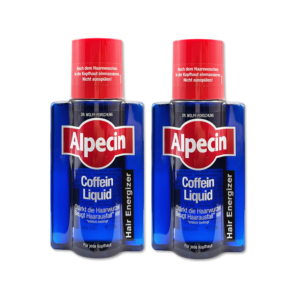 Alpecin (2瓶超值組)德國免沖洗養護調理頭皮強健髮根咖啡因頭髮液200ml/藍瓶