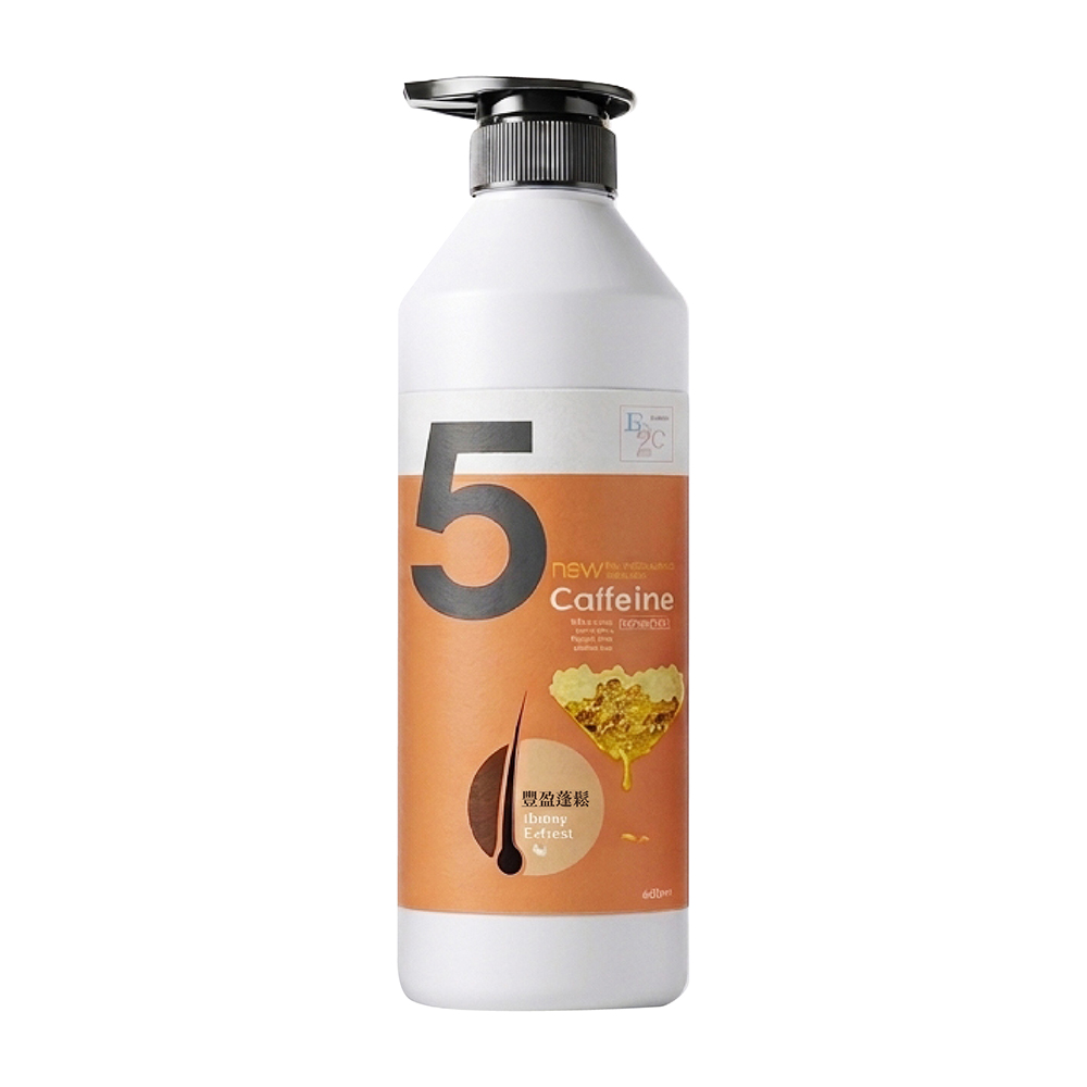 E2C 啡洗不可 蜂蜜蠶絲蛋白5號豐盈蓬鬆洗髮精(600ml)
