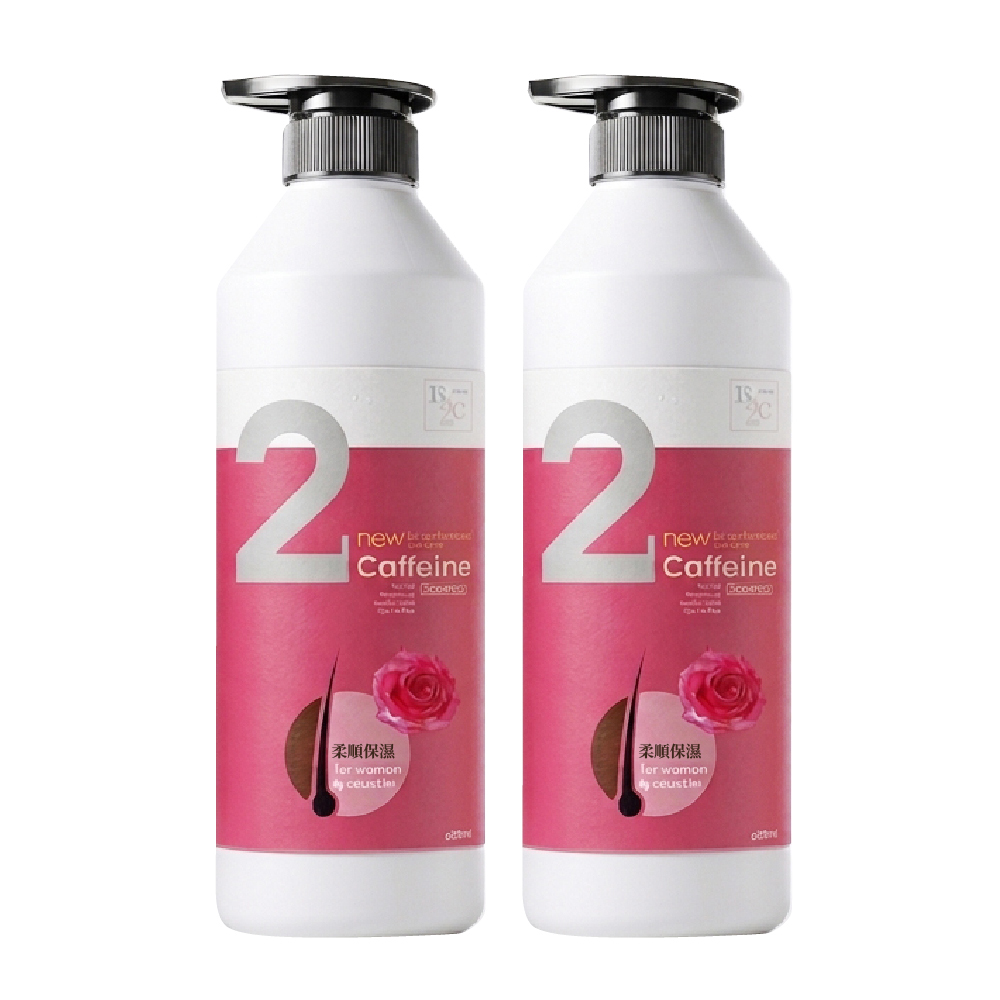 E2C 【美肌殿堂】啡洗不可-野玫瑰2號柔順保濕洗髮精(600ml) 2入