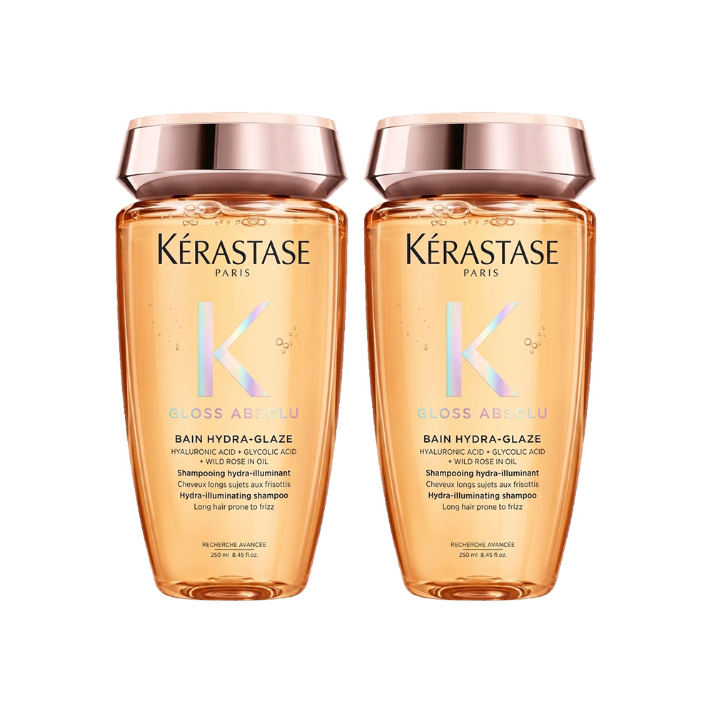 Kerastase 卡詩 釉光香頌玫瑰髮浴 250ml_2入組 ★(全新上市/柔順/抗躁/蓬彈/高訂花香/卡詩髮浴) 國際航空版